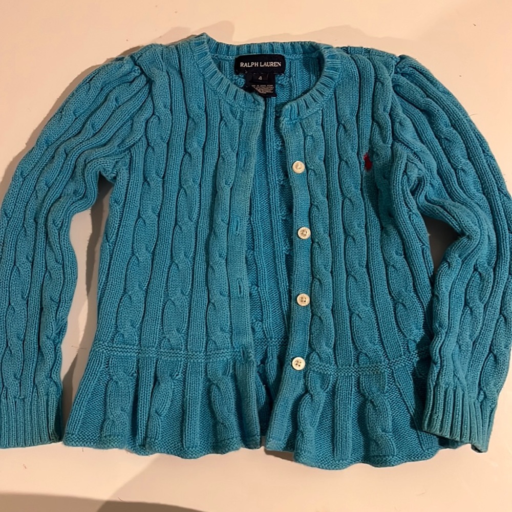 Girls Ralph Lauren cardigan sweater